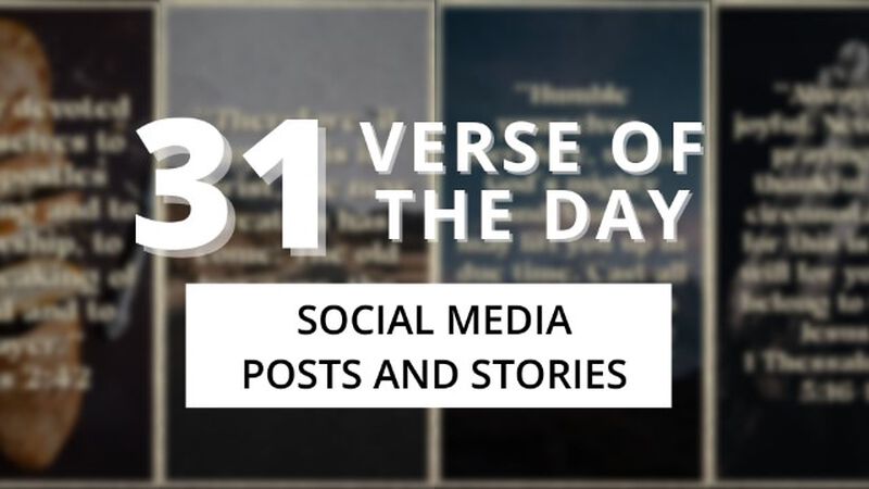 31 Verse of the Day Social - Vintage Poster Theme
